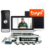 Беспров видеодомофон SkyNet 1300-SP-Tuya + электромагнитный замок PL-400G