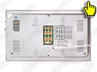 Монитор домофона HDcom W-706-AHD-IP-M - задняя панель